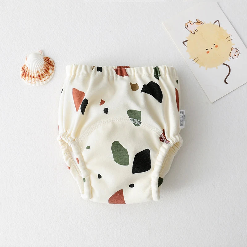 Lunivo TiniSteps reusable toddler potty training pants in the Rainbow Gem print